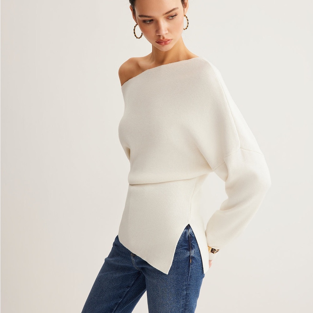 Commense Asymmetrical Sweater NWT, Sz L